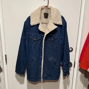 Wrangler Denim Sherpa-Lined Wrange Coat